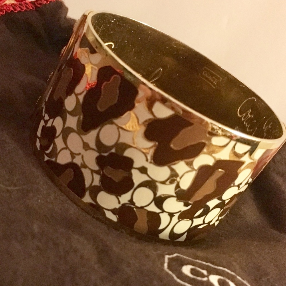 Authentic Coach Leopard Print Bangle - image 2